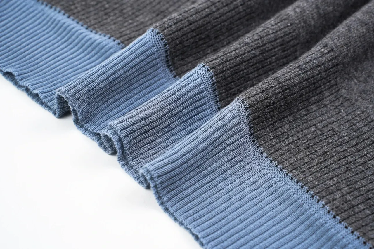 Miu Miu Grey Blue Contrast Collar Polo Sweater product photo from LabelPicks