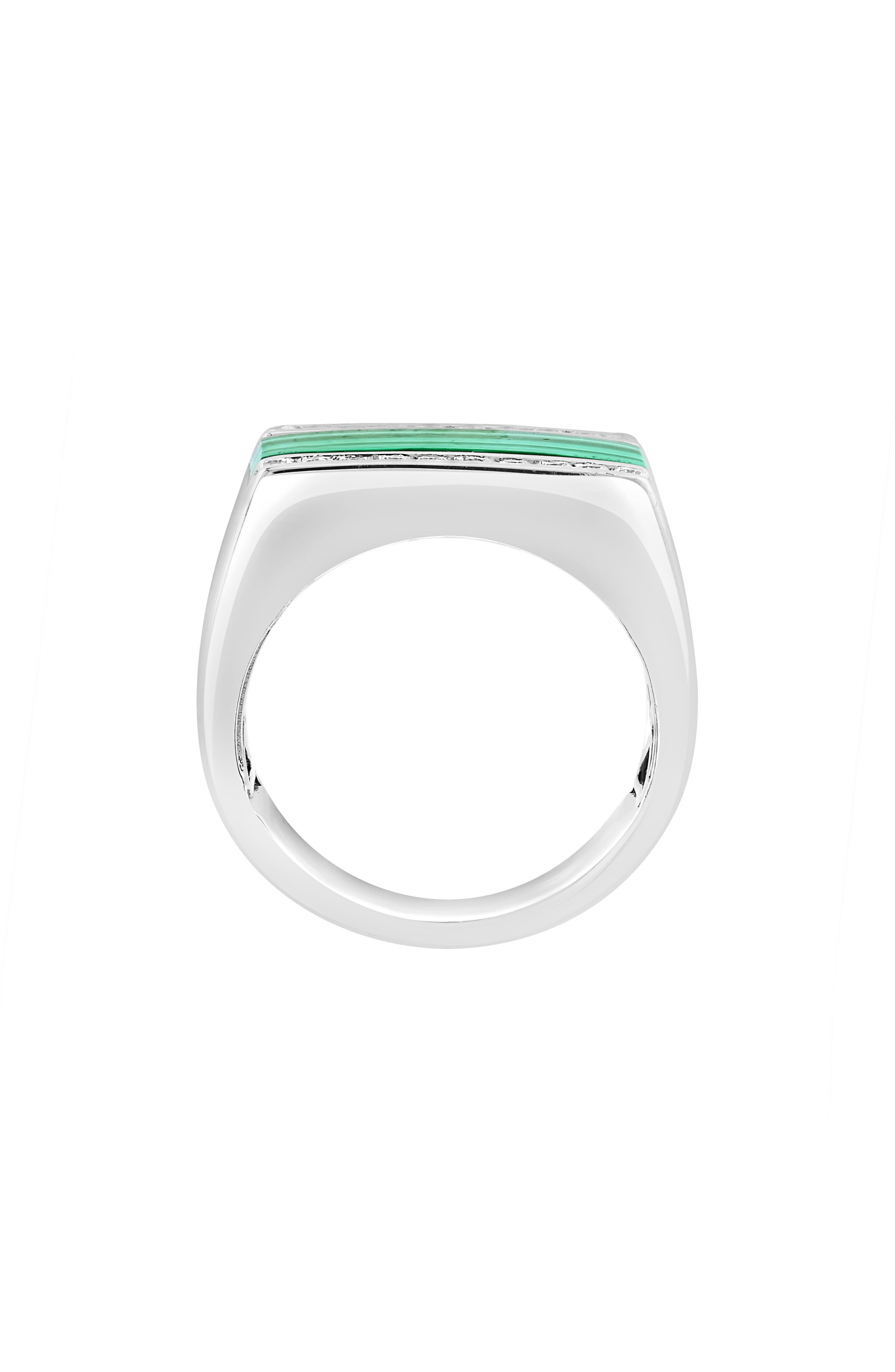 EFFY Sterling Silver Malachite Ring