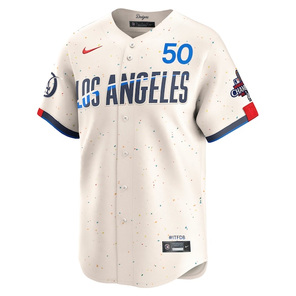Mookie Betts Los Angeles Dodgers Nike 2024 World Series Champions City Connect Limited Player Jersey - Cream
