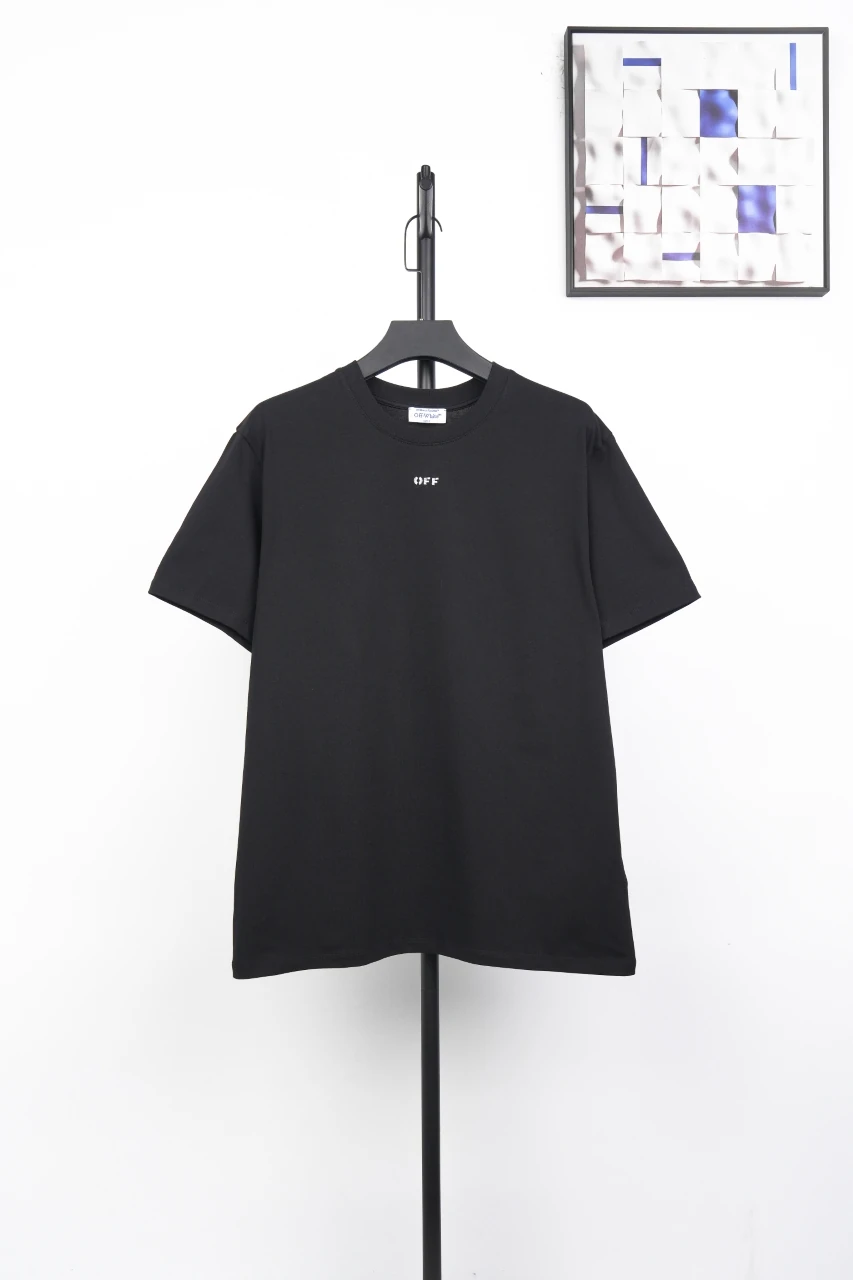 Off-White Black Diagonal Stripe Graphic T-Shirt product photo from LabelPicks