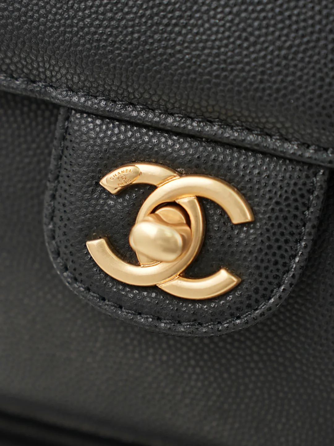 Chanel Black Grained Leather Shoulder Bag product photo from LabelPicks