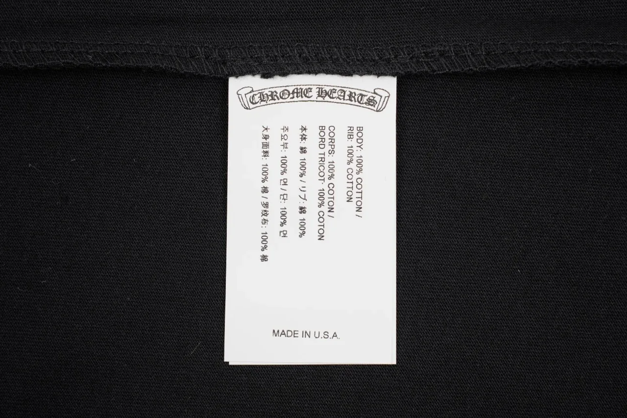Chrome Hearts Black Flocked Cross Three Quarter Sleeve T-Shirt product photo from LabelPicks