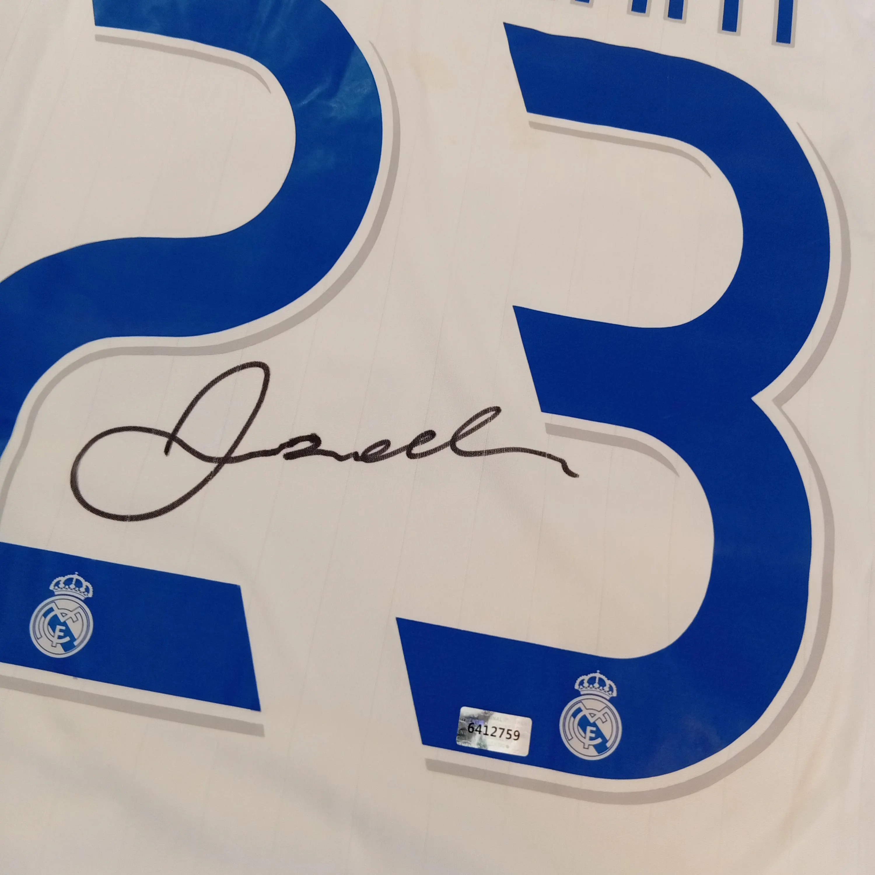 David Beckham Signed Autographed Real Madrid FC Football T-Shirt With COA