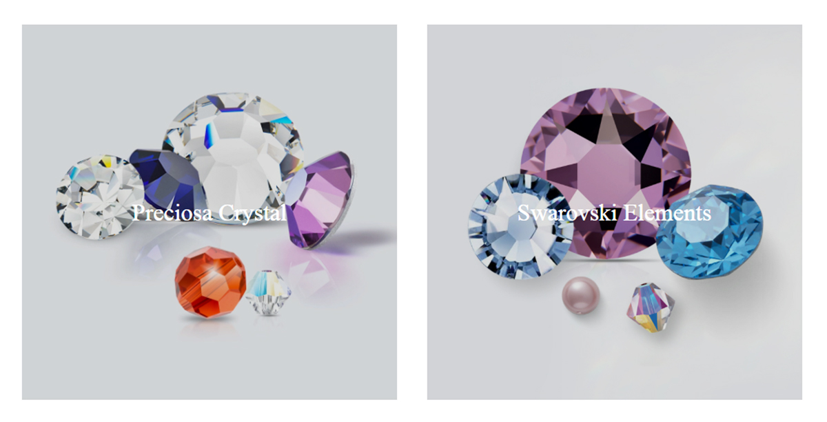 Hotfix crystals European quality - Swarovski and Preciosa