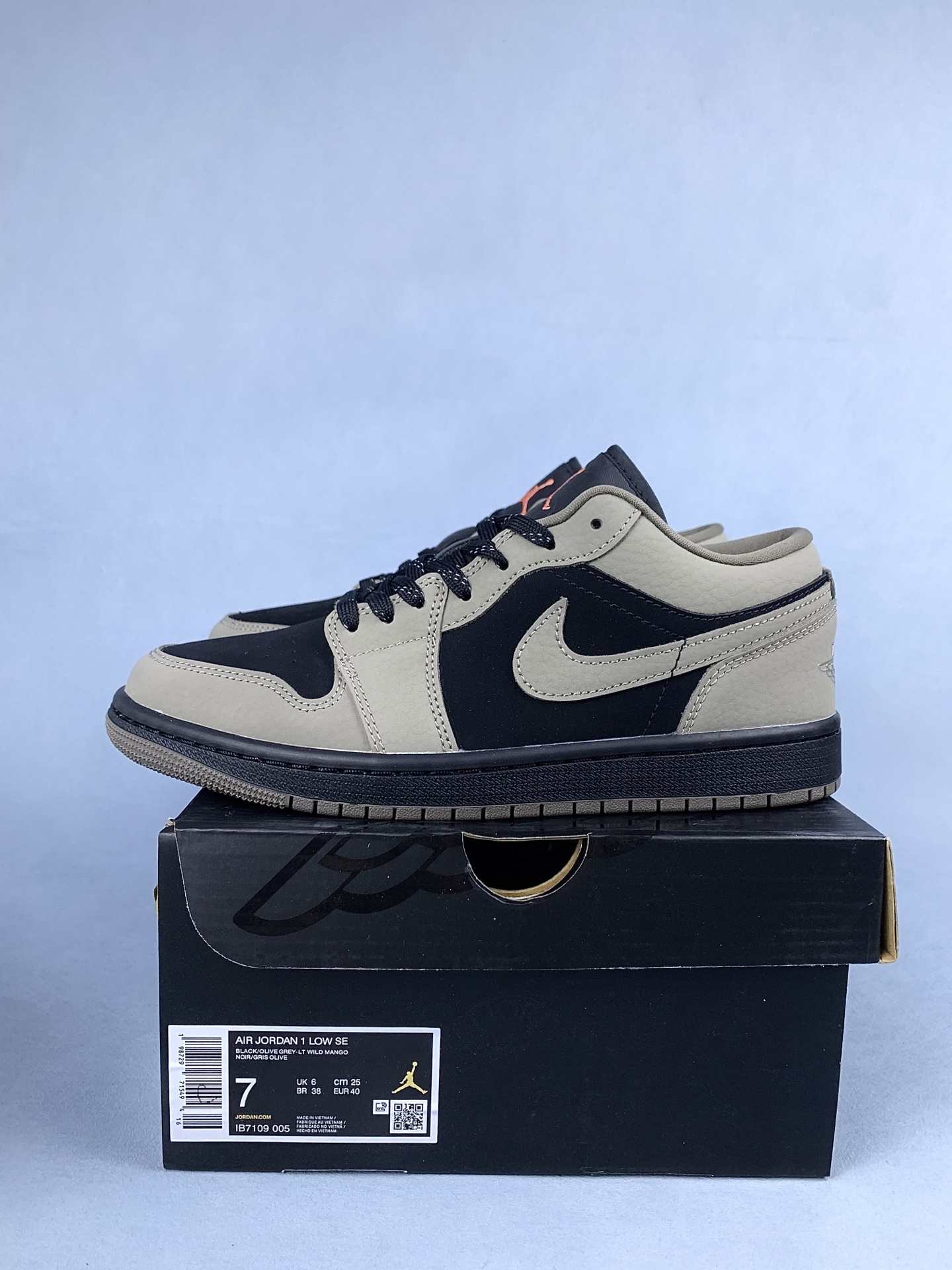 Air Jordan 1 Low SE 'Light Olive' Shoes