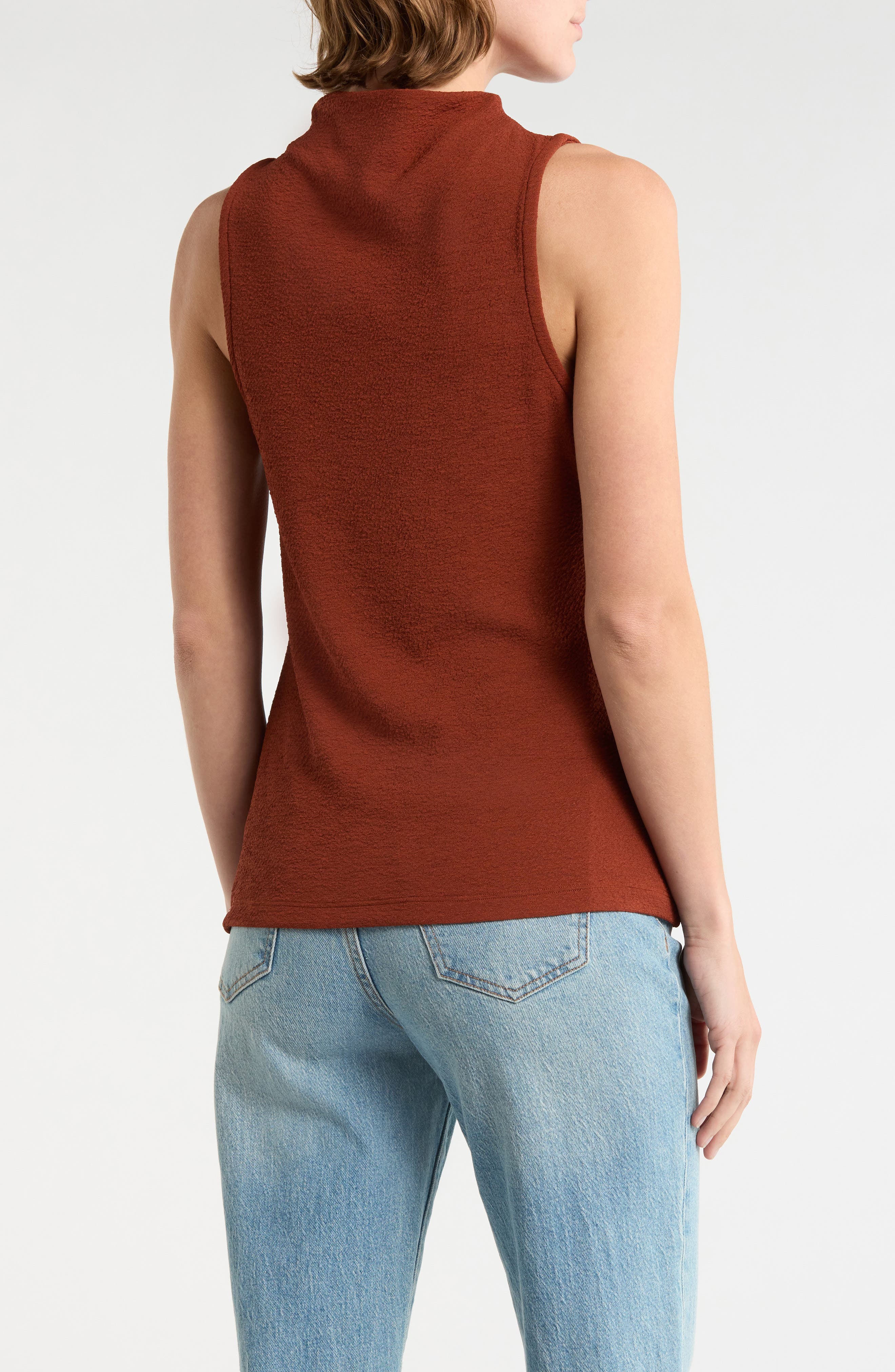 DR2 by Daniel Rainn Textured Boat Neck Sleeveless Top