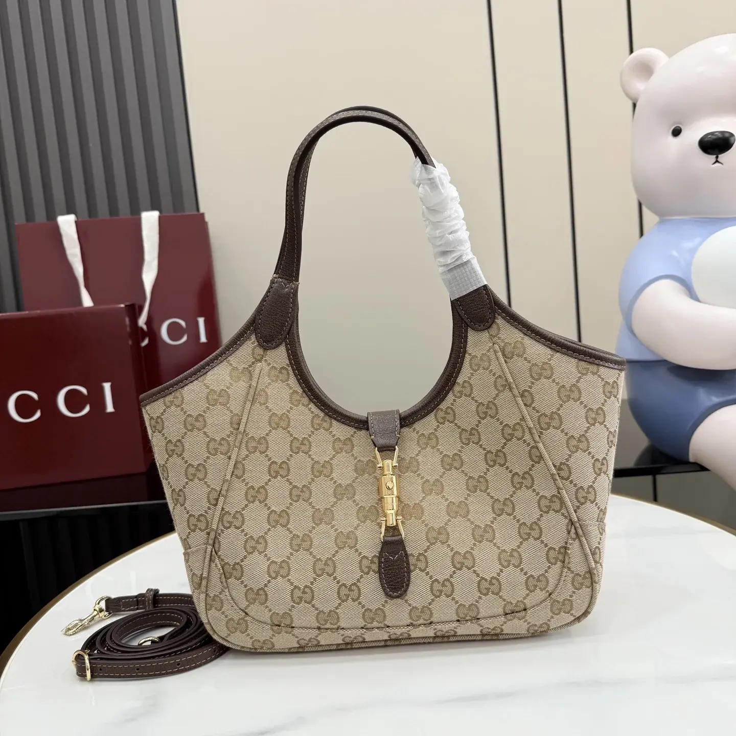 Gucci Brown Quilted Leather Tote Bag product photo from LabelPicks