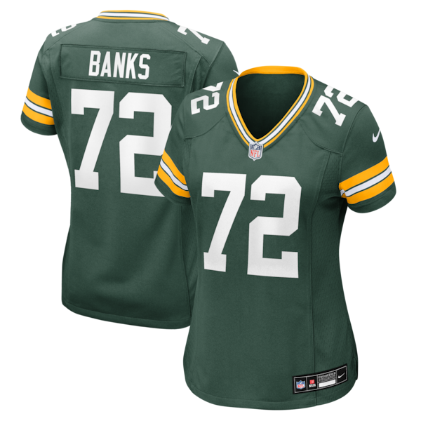 Brant Banks Green Bay Packers Nike Women's Team Game Jersey -  Green