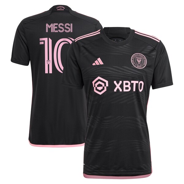 Lionel Messi Inter Miami CF adidas 2024 La Noche Replica Jersey - Black/Pink