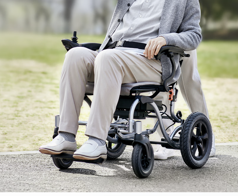 YUWELL D130EL Electric Wheelchair / Lightweight Foldable Mobility Device for Elderly Travel - GreshamTech