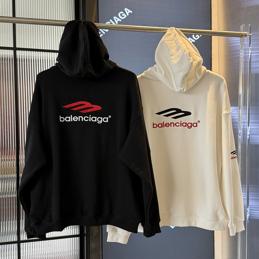 Letter Embroidery Print Long Sleeve Hoodies