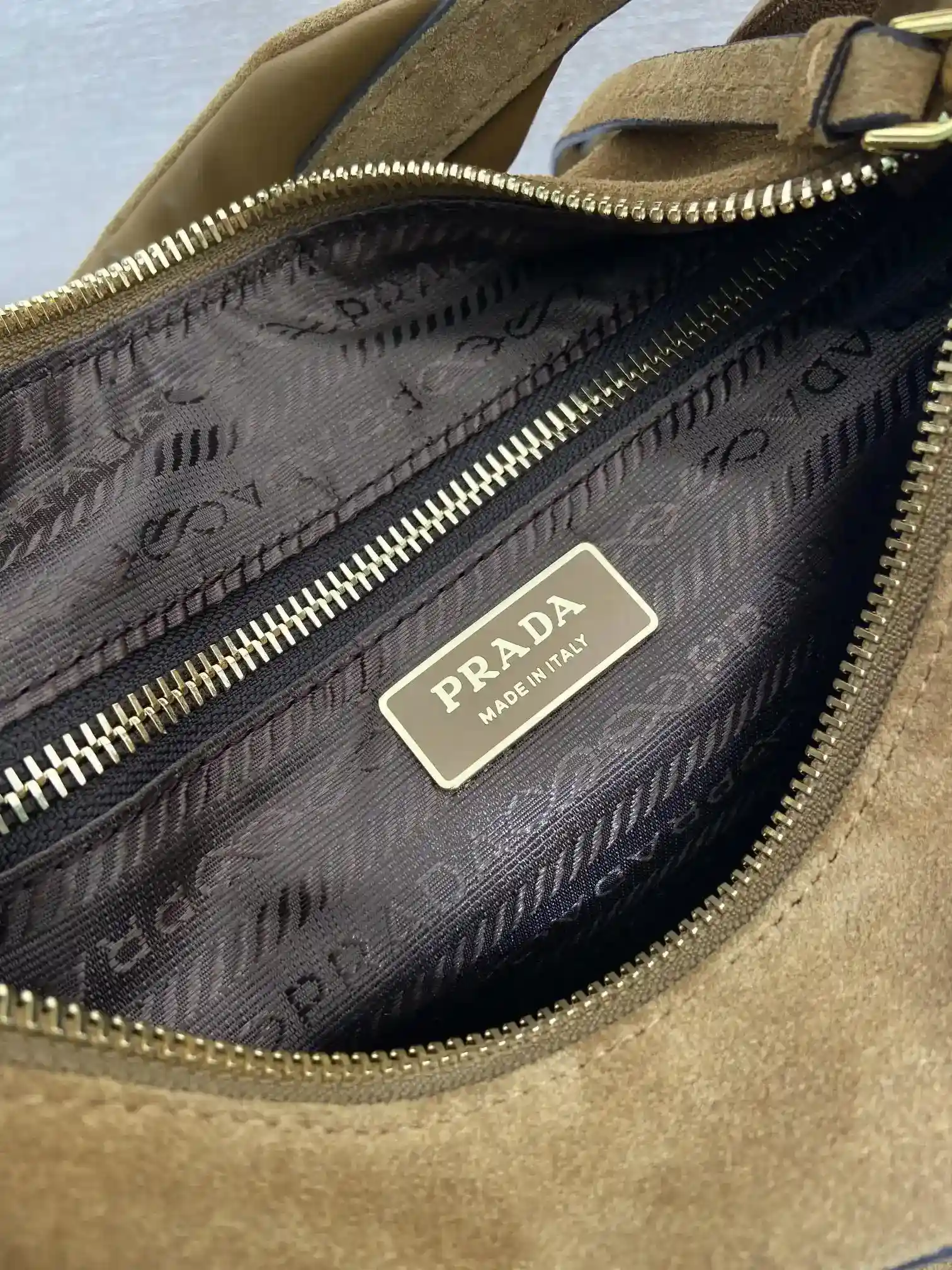 Prada Suede Leather Crossbody Bag product photo from LabelPicks