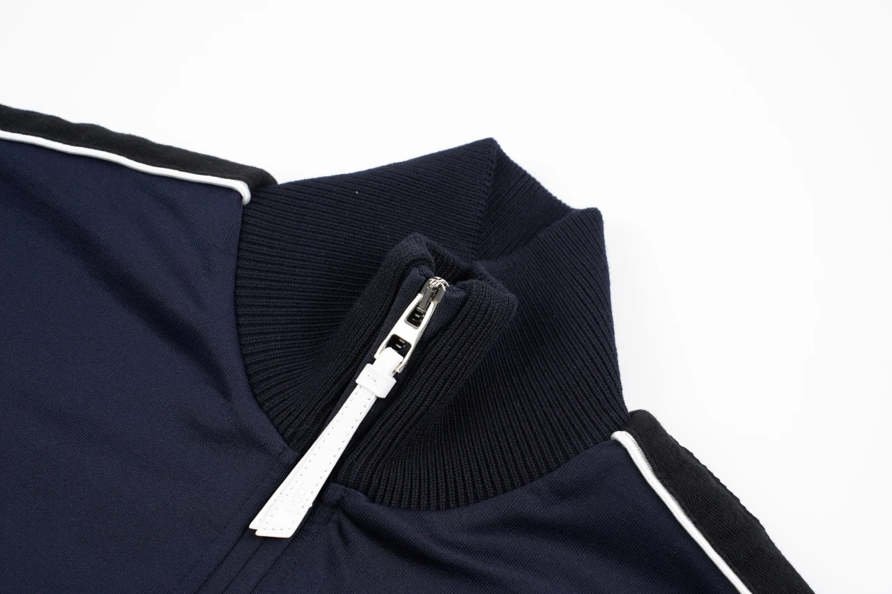 LOEWE Navy Anagram Embroidered Zip Track Jacket product photo from LabelPicks