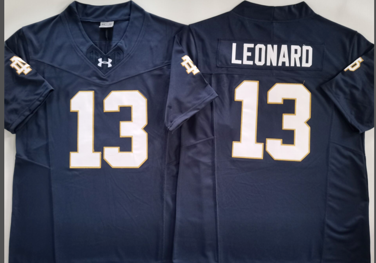 Jaden Leonard  NCAA Notre Dame Fighting Irish  Nike Vapor Limited Jersey