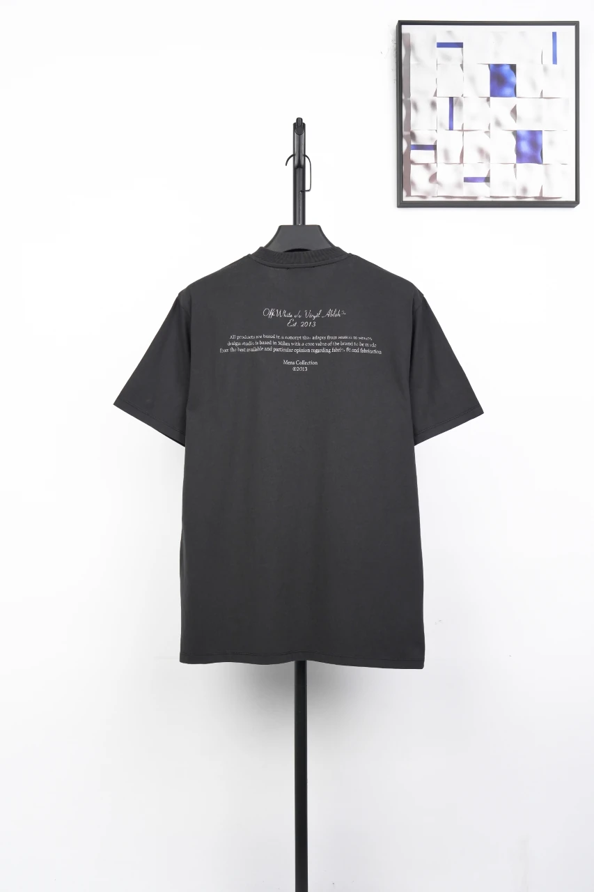 Off-White Black Washed Madonna Front Graphic T-Shirt product photo from LabelPicks