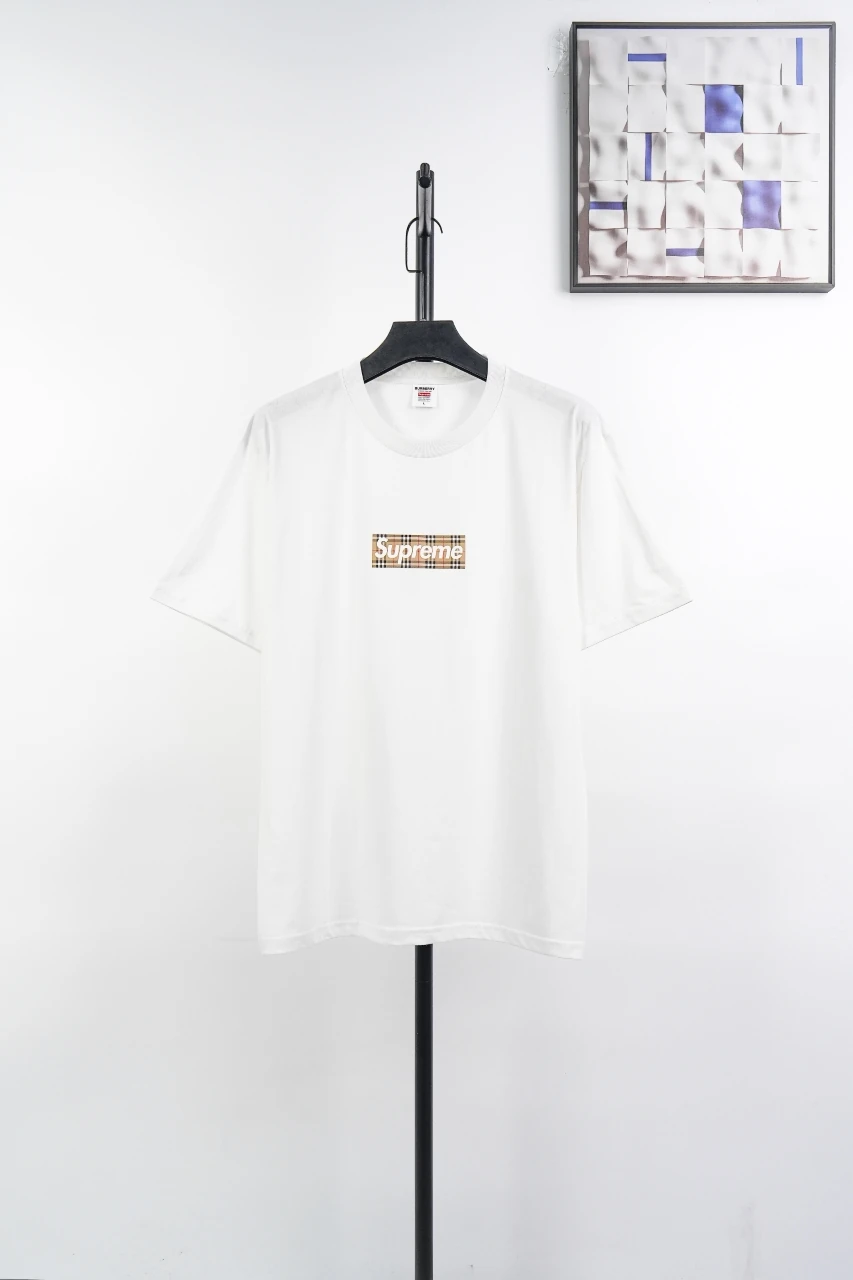 Supreme White Check Box Logo T-Shirt product photo from LabelPicks