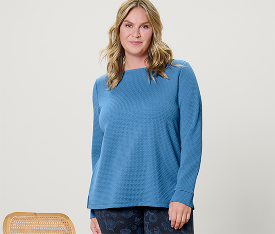 Strukturiertes Sweatshirt