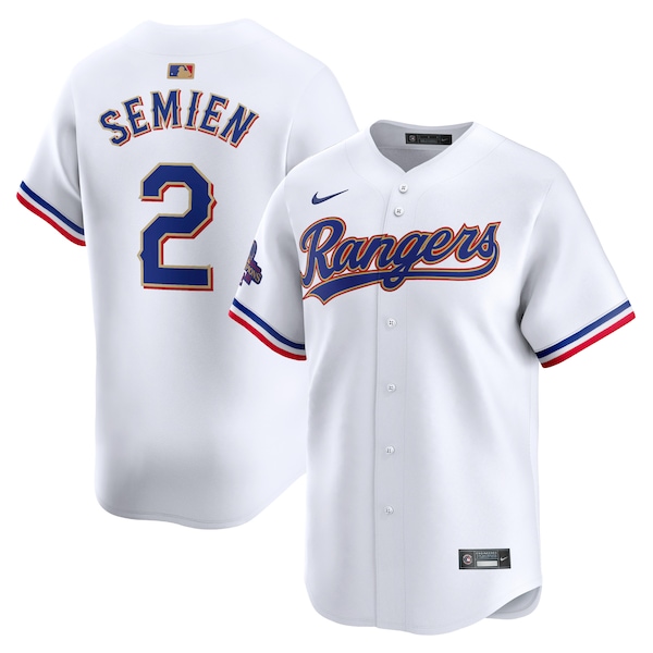 Marcus Semien Texas Rangers Nike 2024 Gold Collection Limited Player Jersey – White