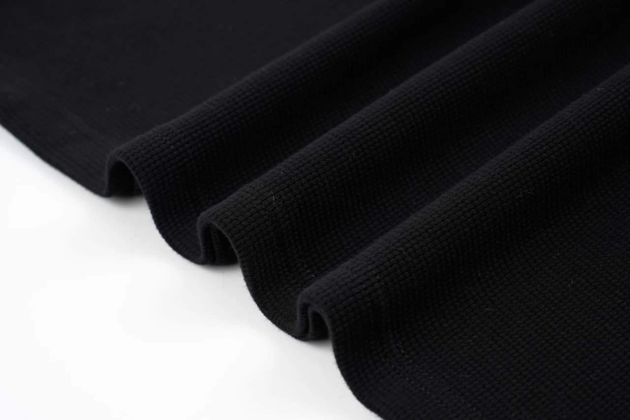 Chrome Hearts Black Tonal Embroidered Waffle Henley Long Sleeve product photo from LabelPicks