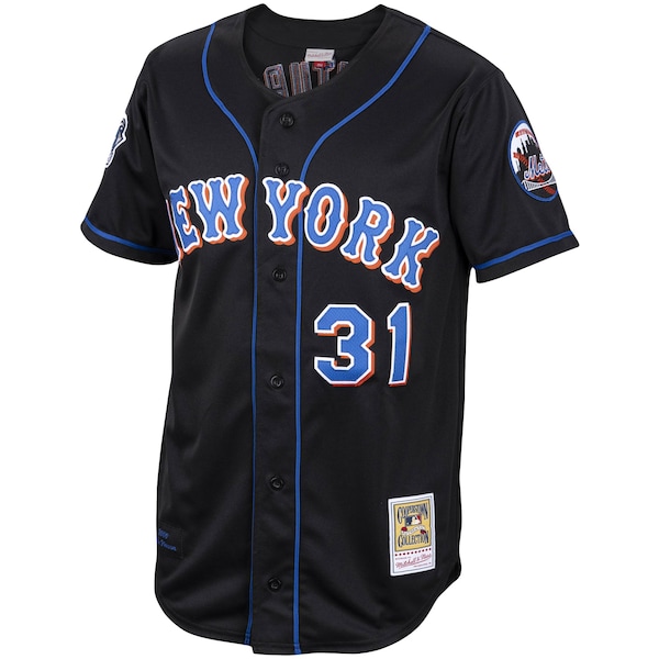 Mike Piazza New York Mets Alternate 2000 Cooperstown Collection Authentic Jersey - Black