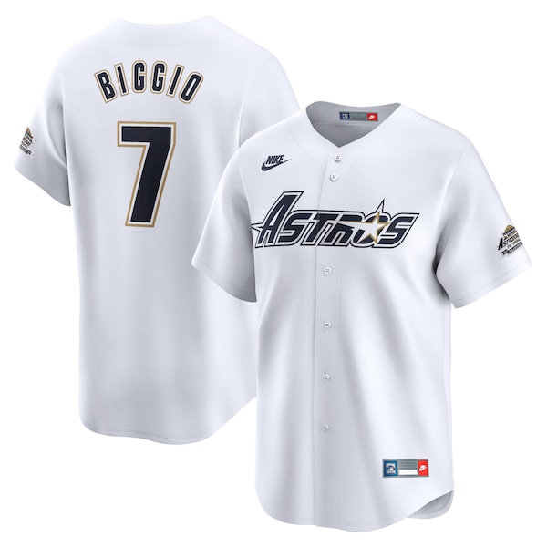 Craig Biggio Houston Astros Nike Throwback Cooperstown Collection Limited Jersey - White