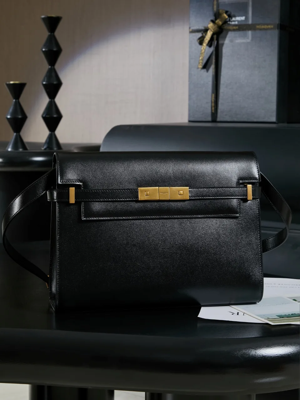 Fendi Baguette Black Calfskin Shoulder Bag product photo from LabelPicks