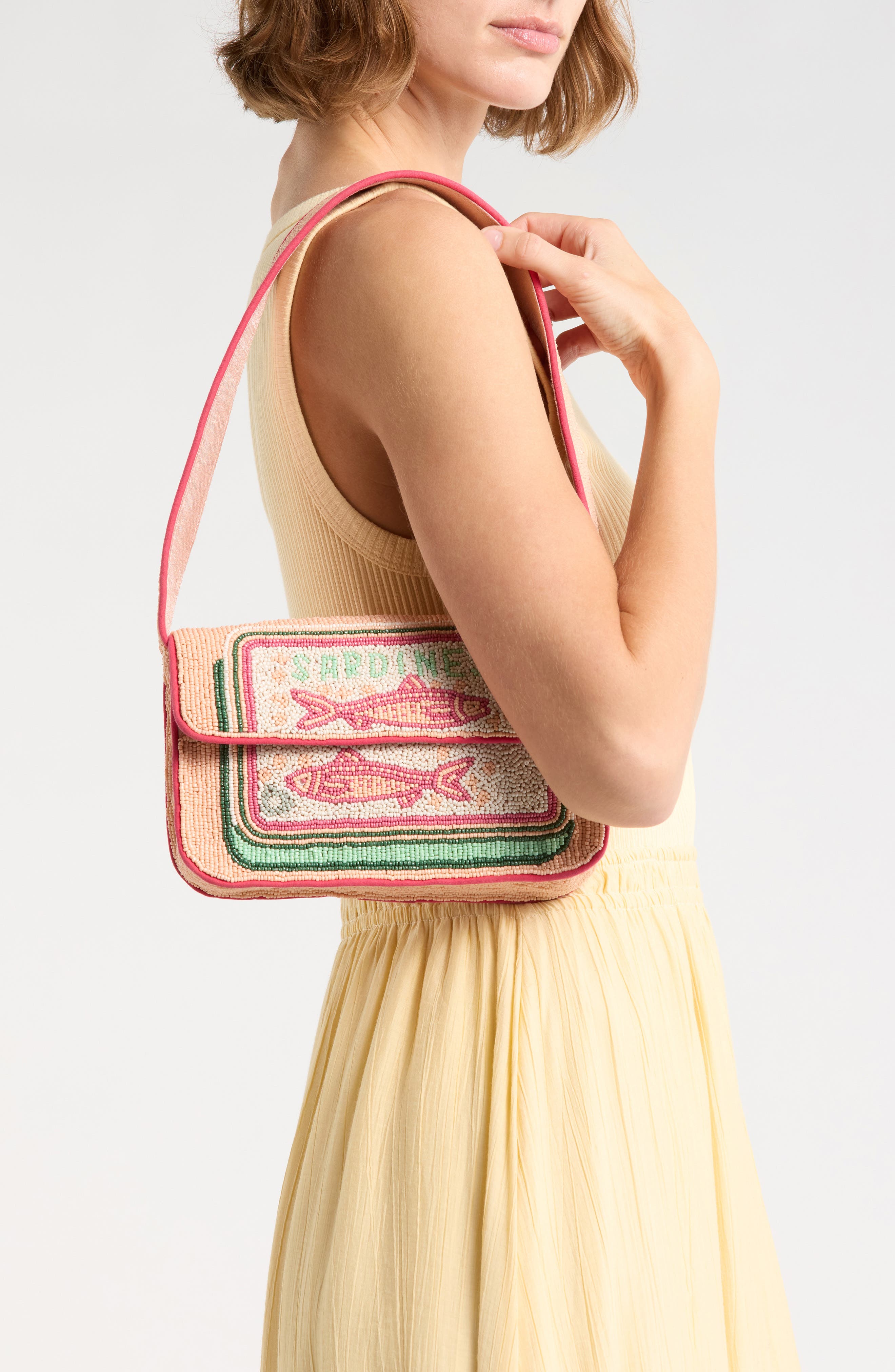 Collection XIIX Beaded Canned Sardines Shoulder Bag
