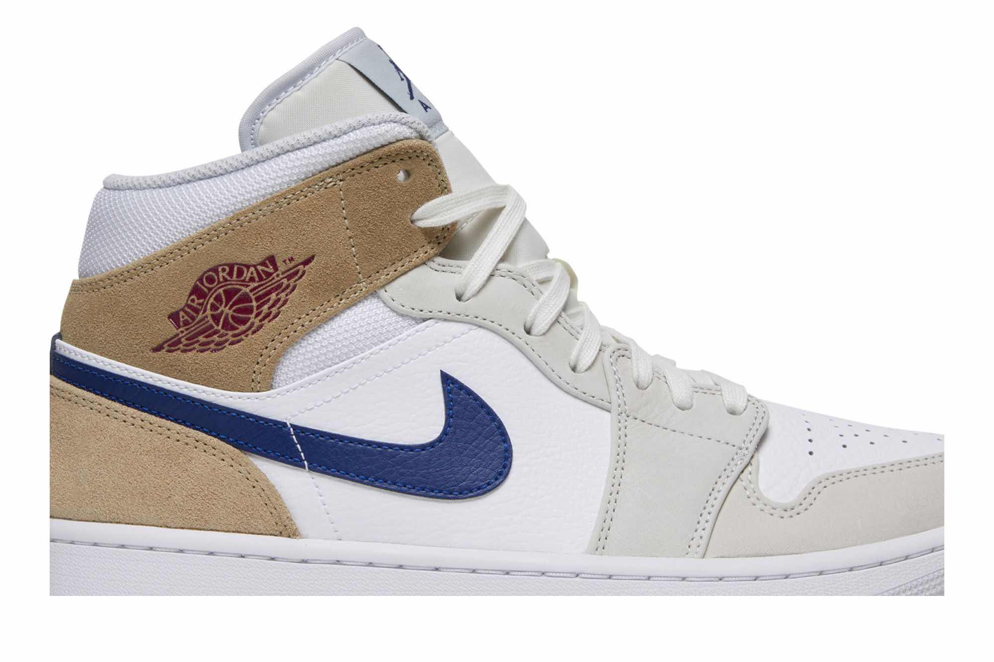 Air Jordan 1 Mid ‘White Khaki Blue Void’ DO6726-100