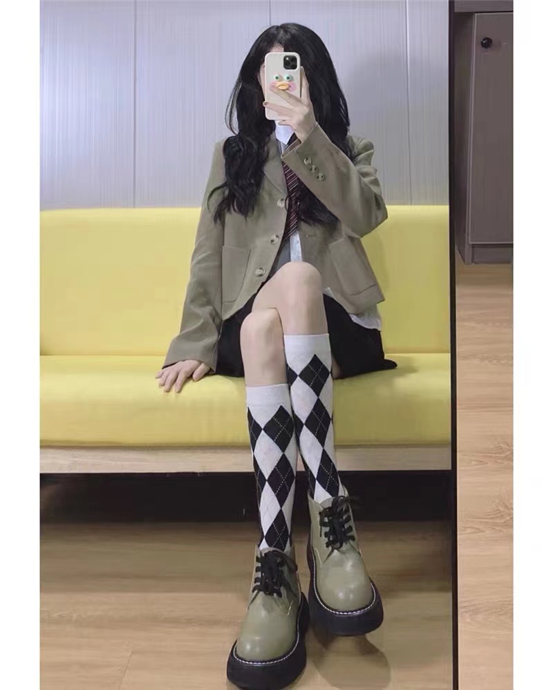 Early spring new women's clothing salt and sweet fried street high-end small suit pleated skirt two-piece suit women