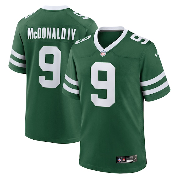 Will McDonald IV New York Jets Nike Team Game Jersey - Legacy Green/Black
