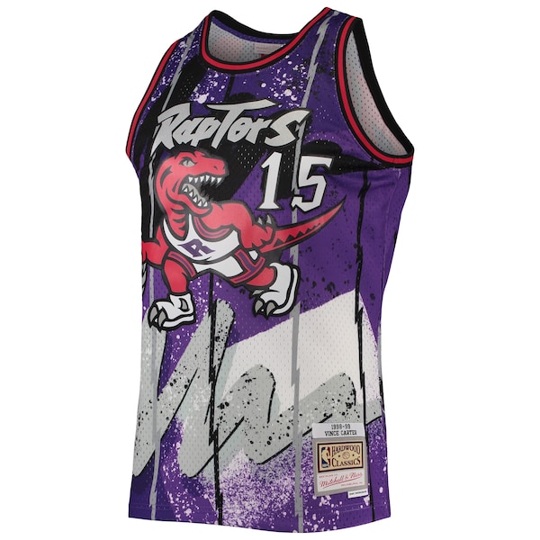 Vince Carter Toronto Raptors Hardwood Classics 1998/99 Hyper Hoops Swingman Jersey - Purple