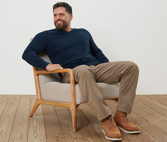 Chino, sandfarben
