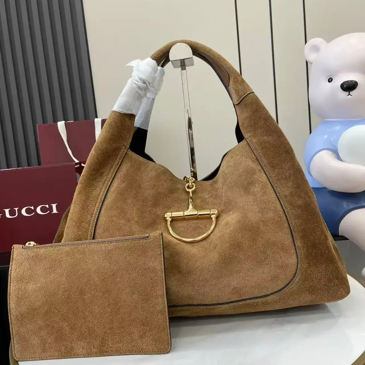 Gucci Suede Leather Shoulder Bag product photo from LabelPicks