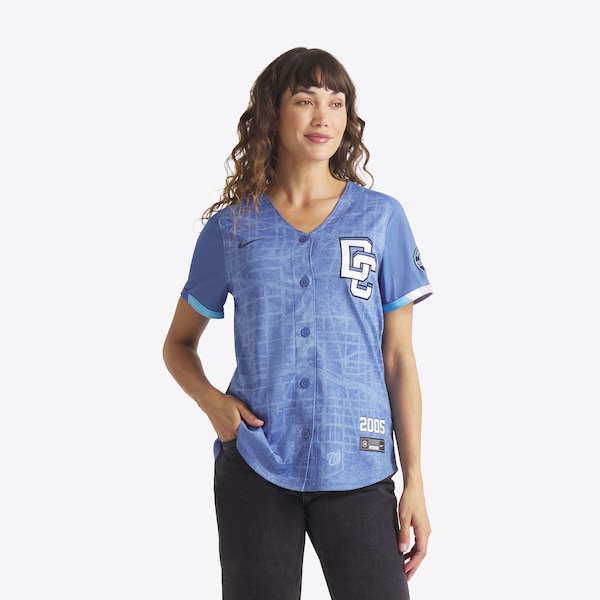 CJ Abrams Washington Nationals Nike Women's 2025 City Connect Limited Jersey - Blue
