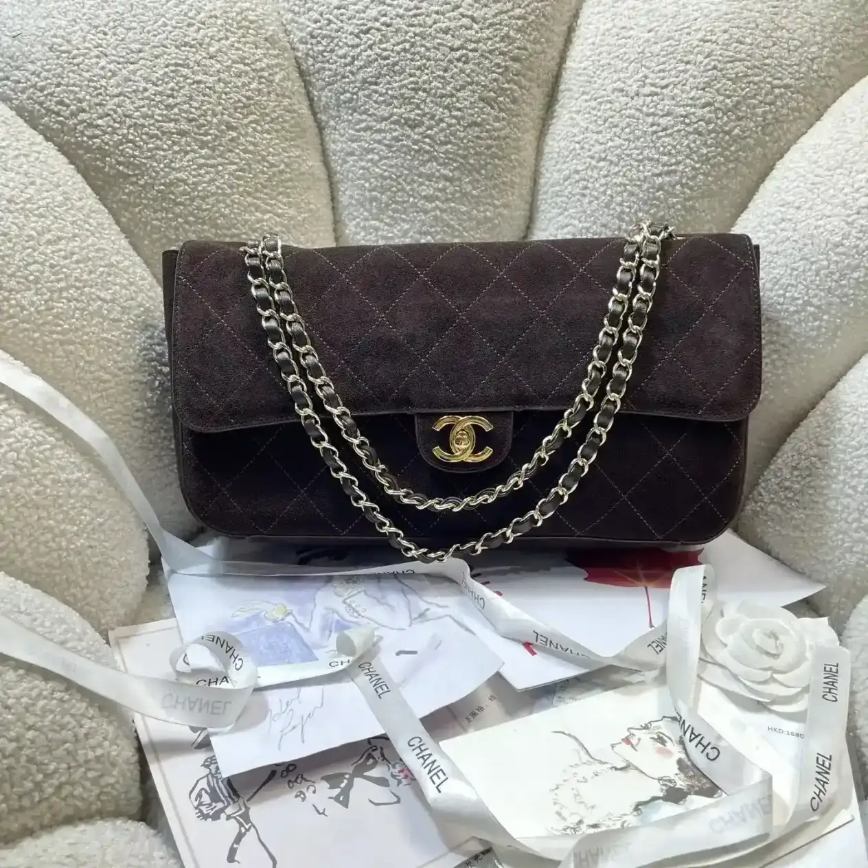 Chanel Classic Flap Brown Grained Leather Tote Bag product photo from LabelPicks