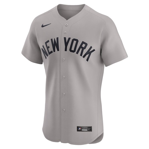 New York Yankees Nike Road 2024 Jackie Robinson Day Elite Jersey - Gray