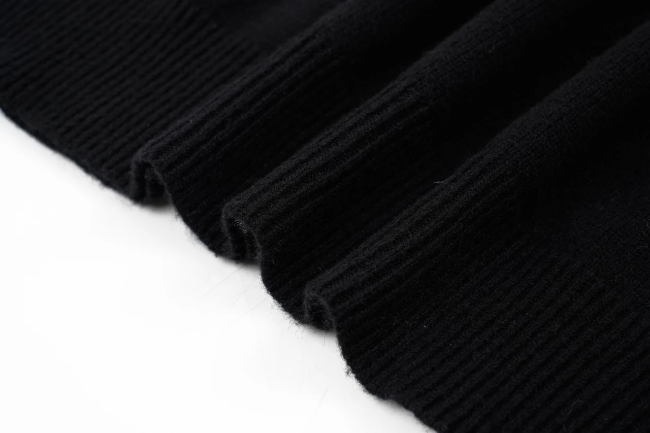 Burberry Black Check Ribbed Crewneck Sweater product photo from LabelPicks