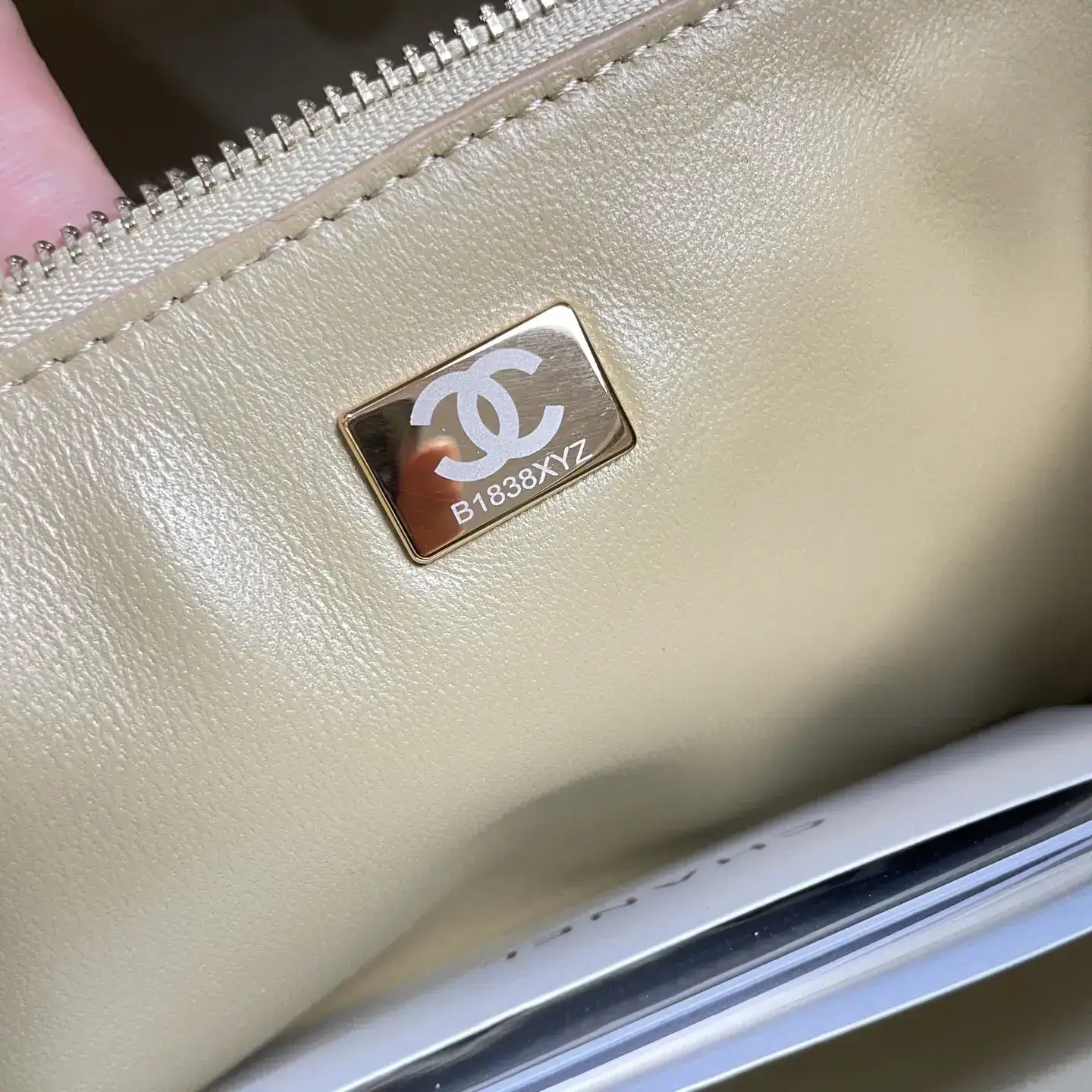 Chanel Beige Classic Flap Grained Leather Shoulder Bag product photo from LabelPicks