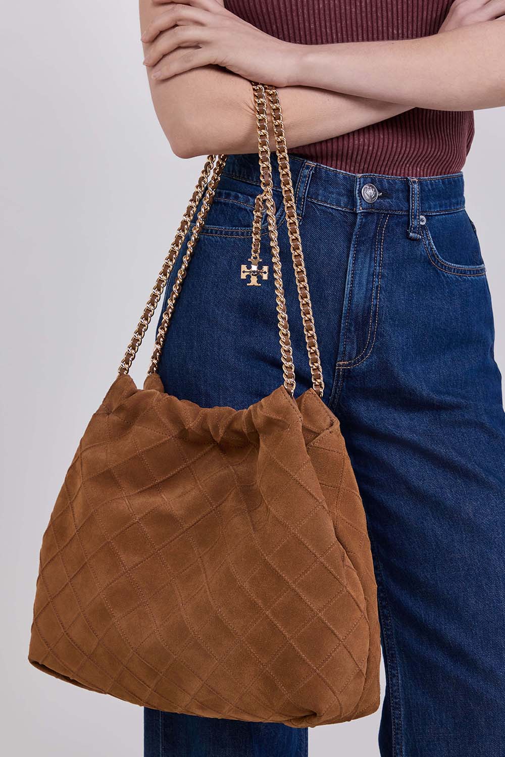 TORY BURCH תיק כתף פלמינג הובו