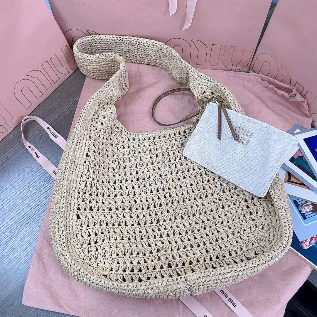 Miu Miu Woven Leather Shoulder Bag product photo from LabelPicks