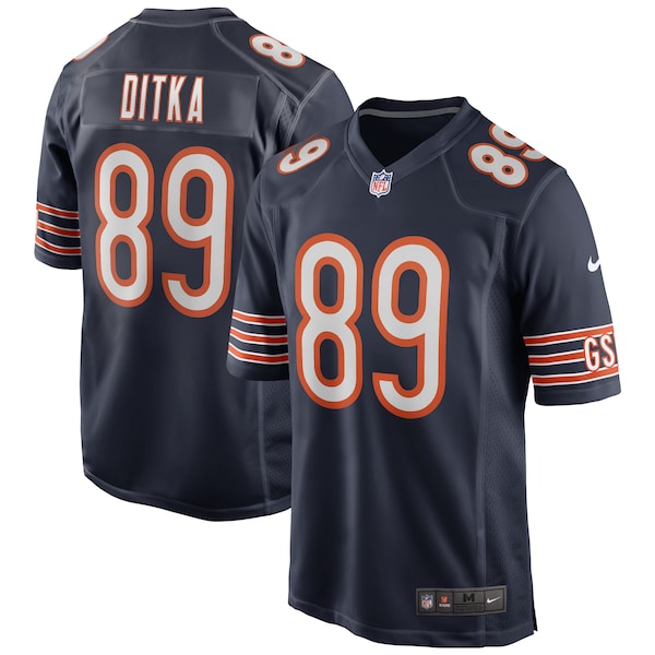 Mike Ditka Chicago Bears Nike Game Retired Player Jersey - Navy/Orange/White