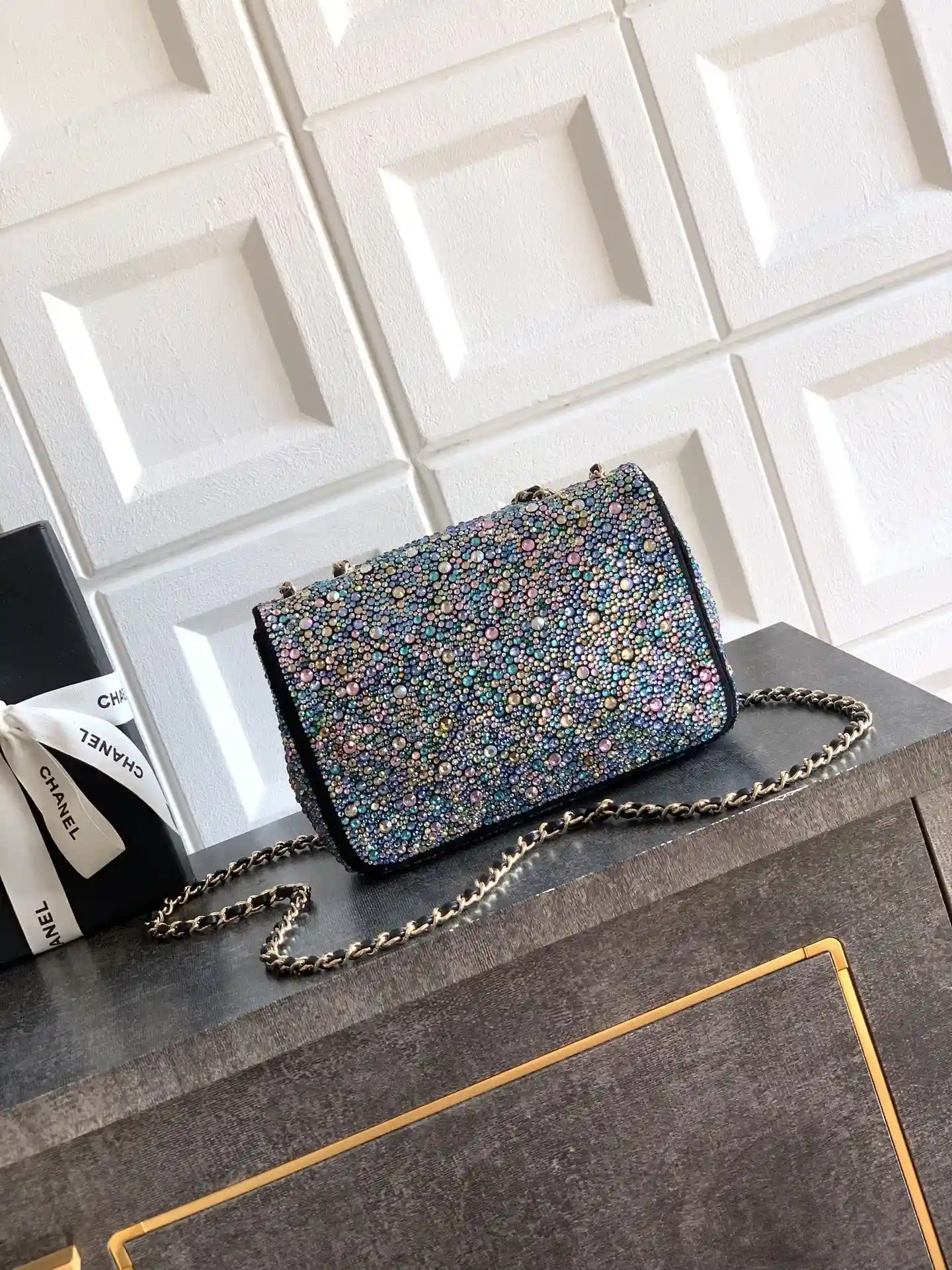 Chanel Black Classic Flap Crystal Shoulder Bag product photo from LabelPicks