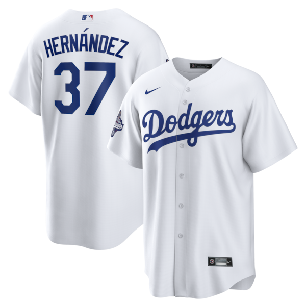 Teoscar Hernández Los Angeles Dodgers Nike 2025 World Series Champions Home Replica Jersey - White
