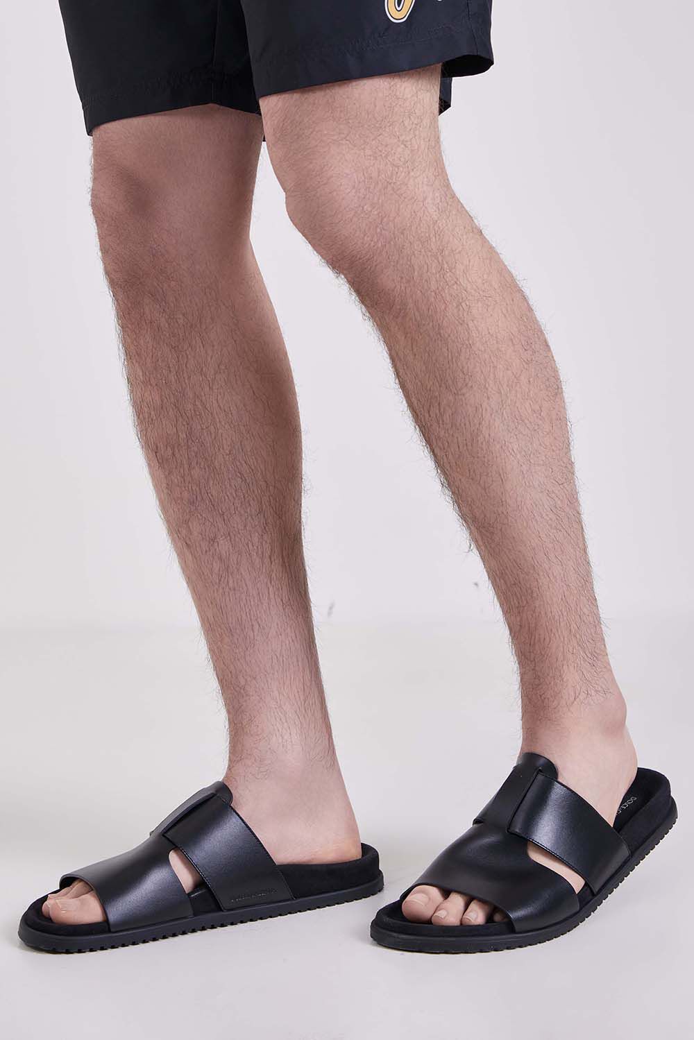 DOLCE & GABBANA כפכפי סלייד עור