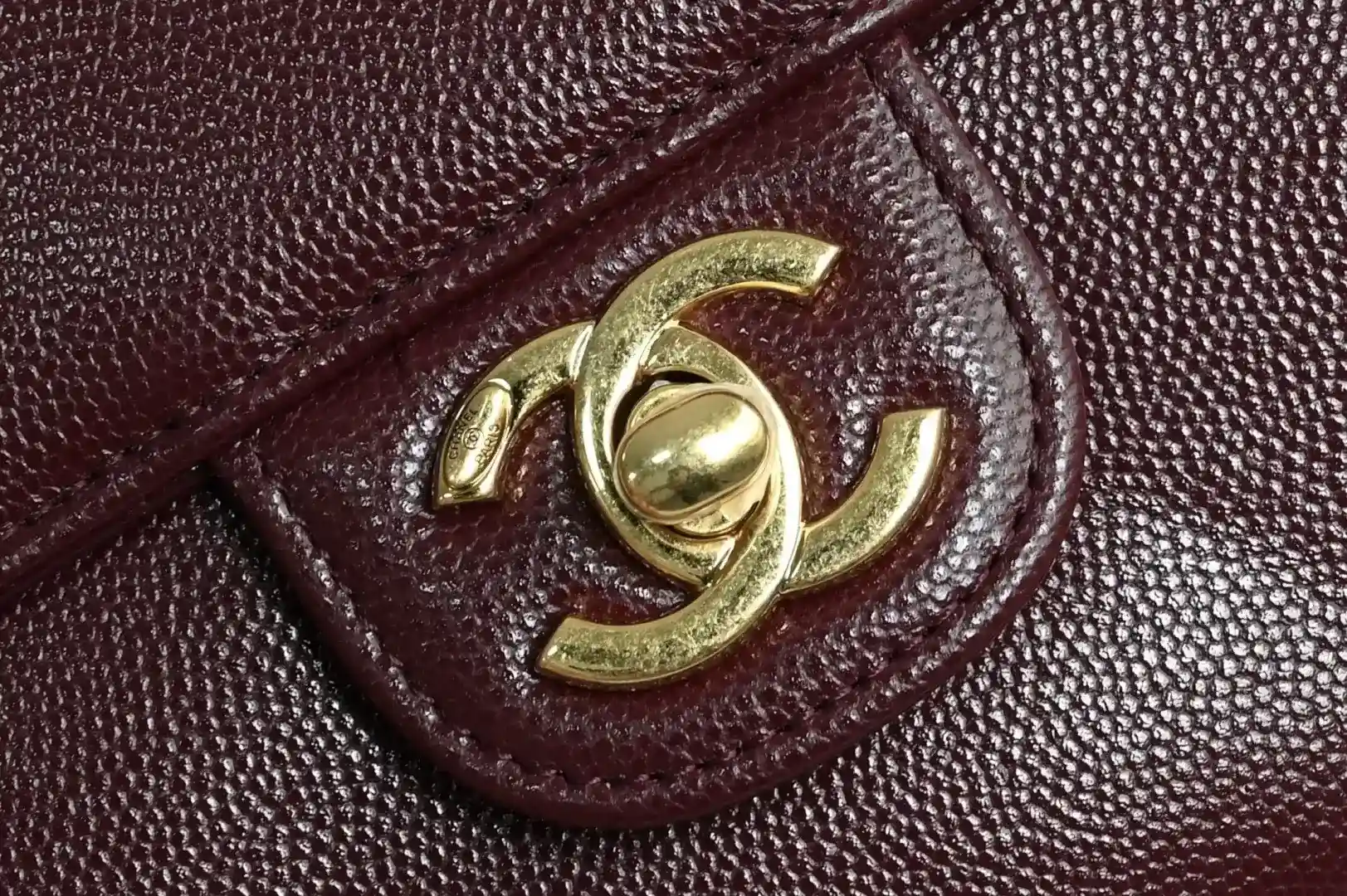 Chanel Burgundy Calfskin Shoulder Bag product photo from LabelPicks