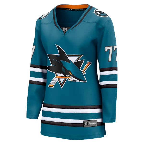 Michael Misa San Jose Sharks  Women's Breakaway Jersey - Teal