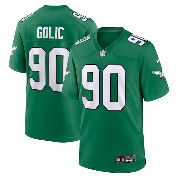 Mike Golic Philadelphia Eagles Nike Alternate Game Jersey - Kelly Green/Green