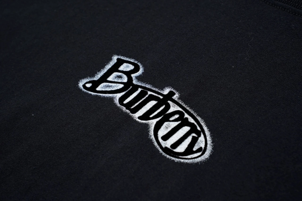 Burberry Black Flocked Letter Crewneck T-Shirt product photo from LabelPicks