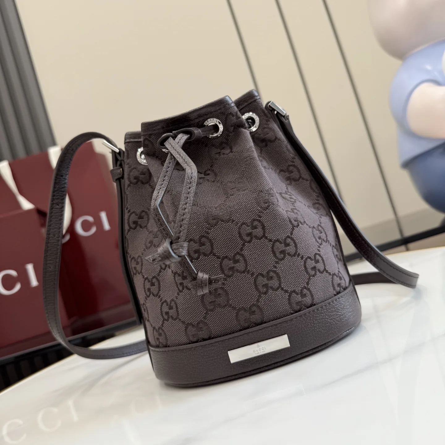 Gucci Generation Brown Canvas and Leather Bucket Bag product photo from LabelPicks
