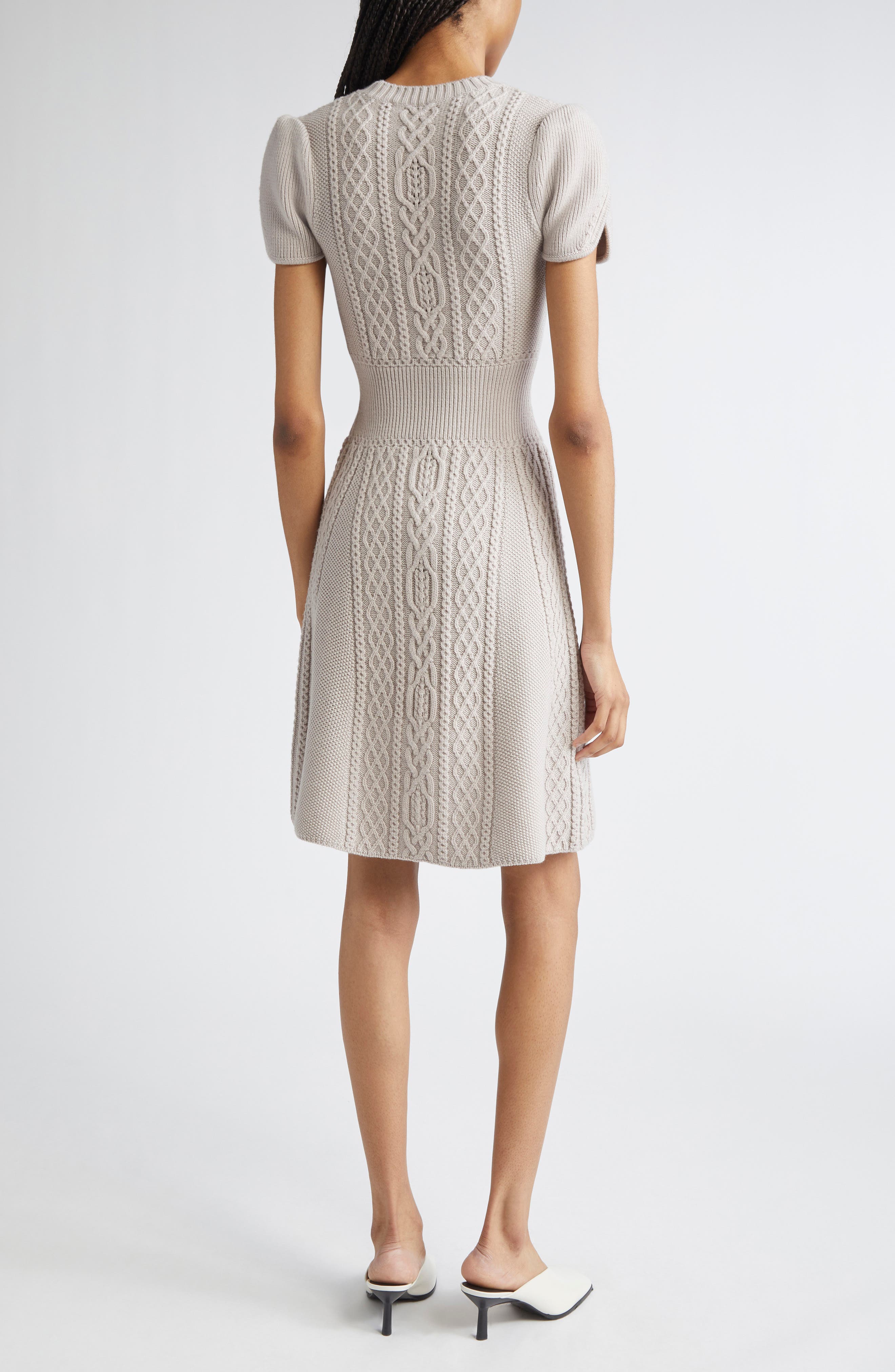 3.1 Phillip Lim Cable Stitch Wool Sweater Dress